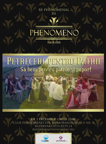 Petrecere pentru Patrie @ Phenomeno Club