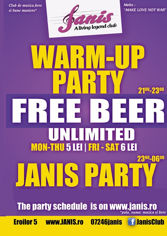 Warmup Party @ Janis Club