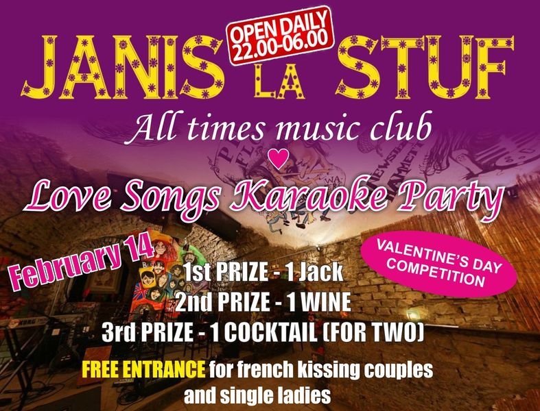 Love songs & Karaoke Party @ Janis la Stuf