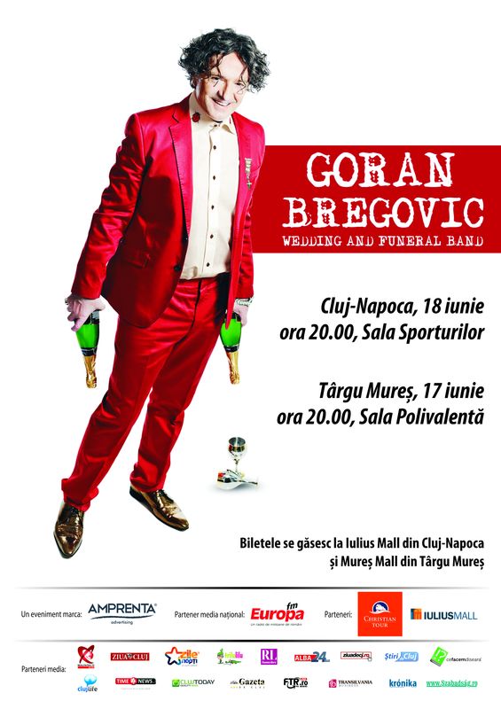 Goran Bregovic şi Wedding and Funeral Band la Cluj-Napoca
