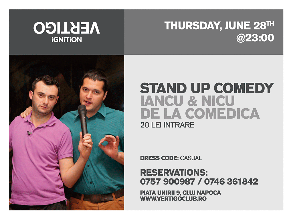 Stand Up Comedy cu Iancu & Nicu @ Vertigo