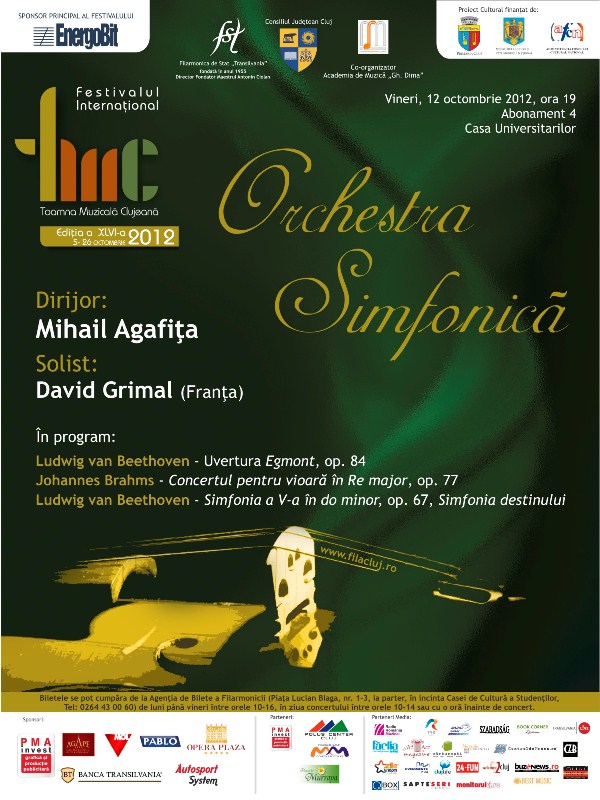 Concert Simfonic din cadrul TMC sub bagheta lui Mihail Agafiţă