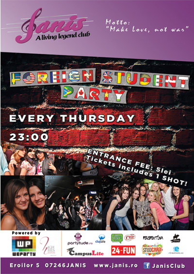Foreign Students Party @ Janis Club