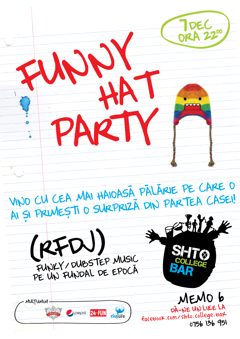 Funny Hat Party @ Shto College Bar