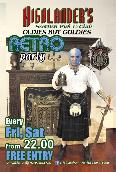 Retro Party @ Highlander’s Scottish Pub & Club