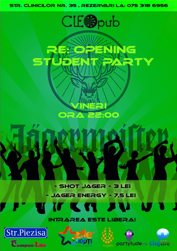 Re:Opening Student Party @ Cleo Pub