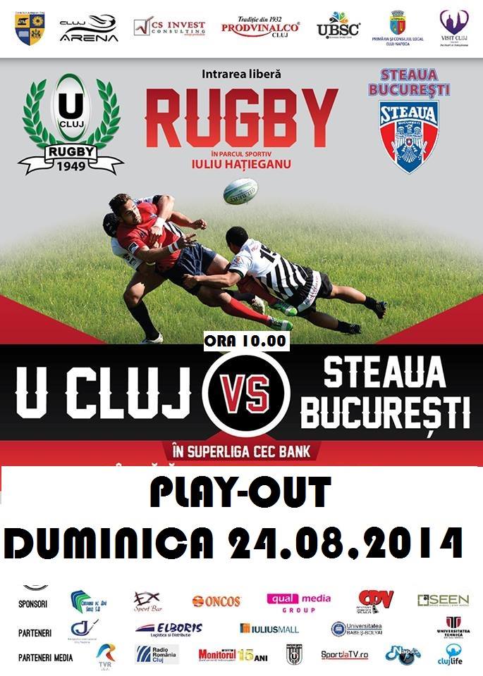 Rugby: ”U” Cluj – Steaua Bucureşti