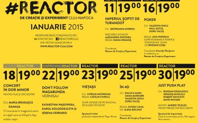 #Reactor – Program ianuarie 2015