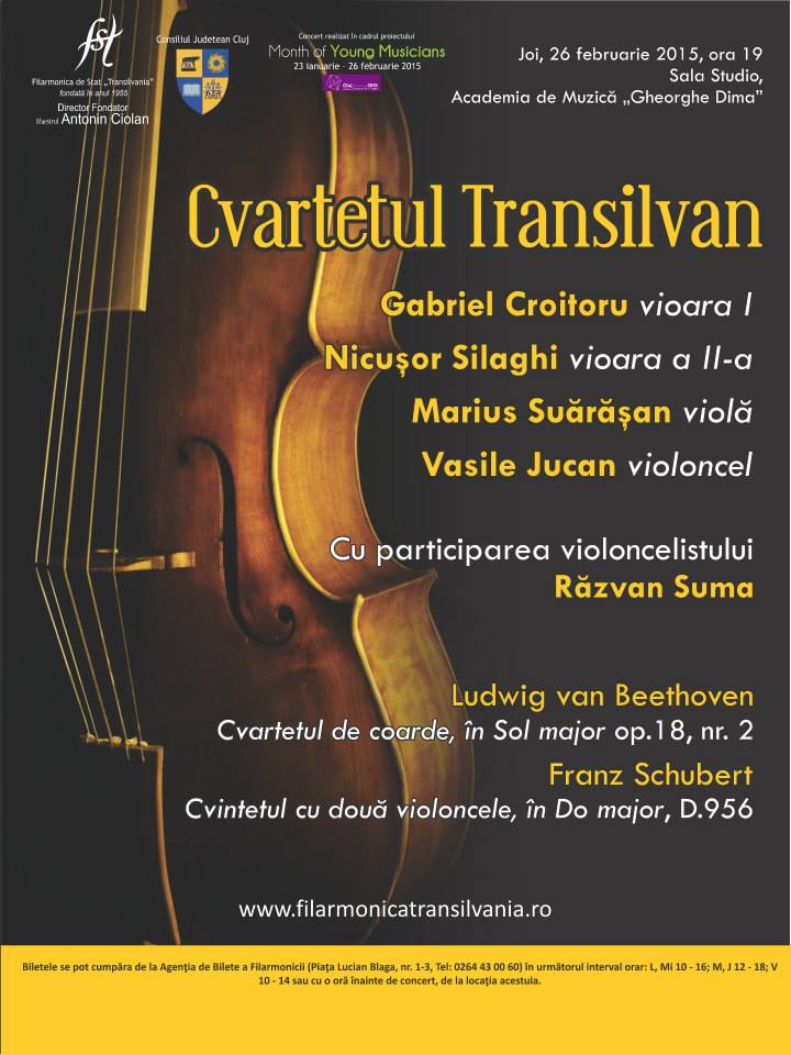 Cvartetul Transilvan @ Academia de Muzică „Gheorghe Dima”
