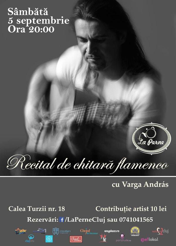 Recital de chitară flamenco cu Varga András @ La Perne