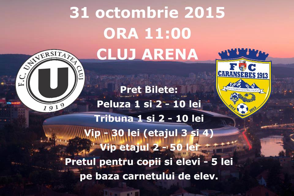 FC Universitatea Cluj – FC Caransebes