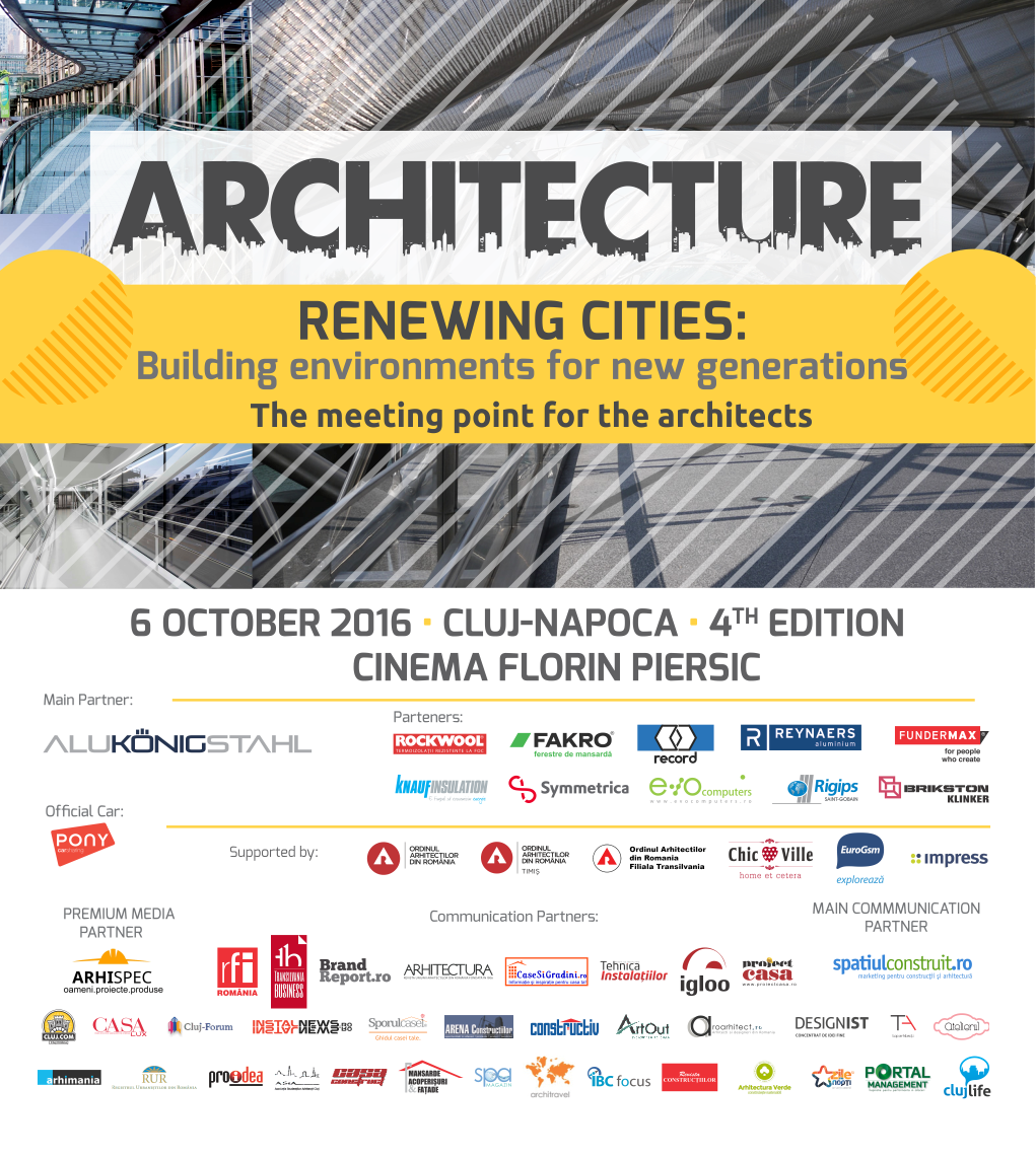 Architecture Conference&Expo: Prezentări și dezbateri despre dezvoltarea urbană a orașelor