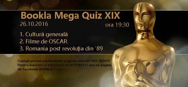 Bookla Mega Quiz editia XIX