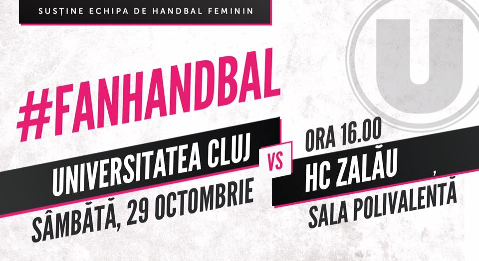 Handbal Feminin: U Cluj – HC Zalau @ Sala Polivalentă