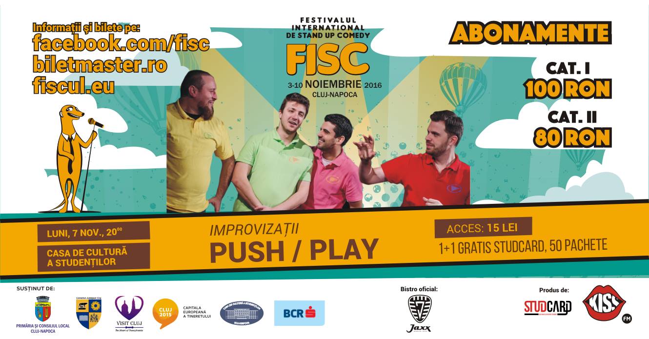 Show de improvizatie Push / Play @ Casa de Cultură a Studenților