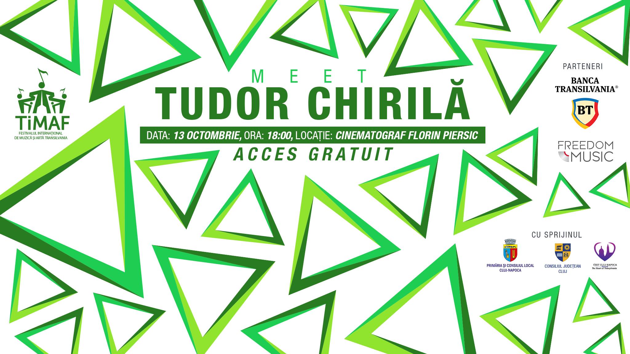 Meet Tudor Chirilă @ Cinema Florin Piersic