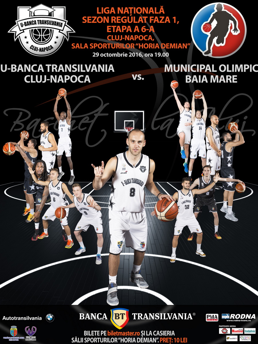U-Banca Transilvania – Municipal Olimpic Baia Mare @ Sala Sporturilor “Horia Demian”