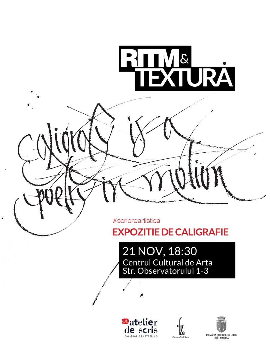 Ritm și textură – Expoziție de caligrafie