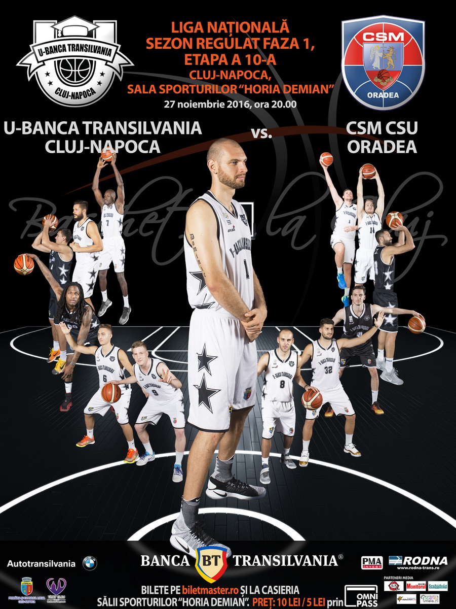 U-Banca Transilvania – CSM CSU Oradea @ Sala Sporturilor “Horia Demian”