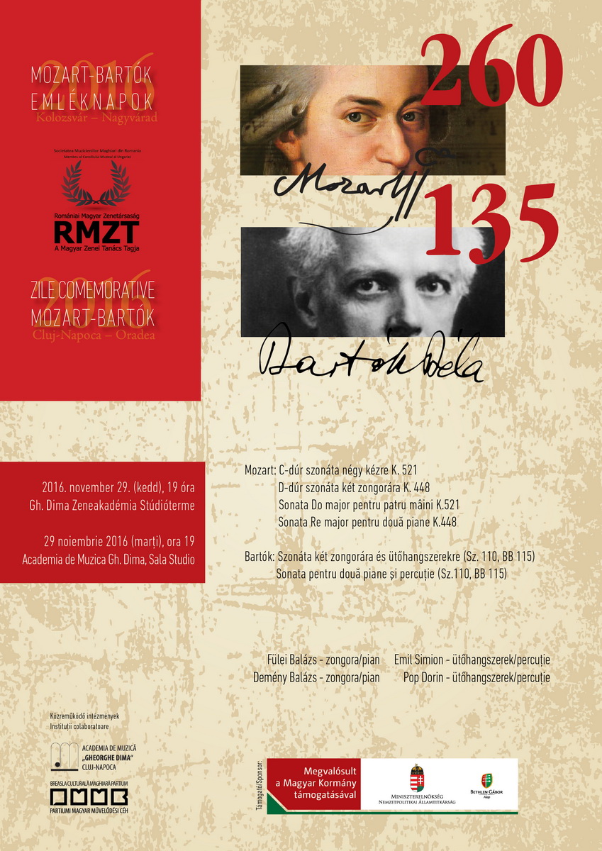 Zilele Comemorative Mozart-Bartók 2016