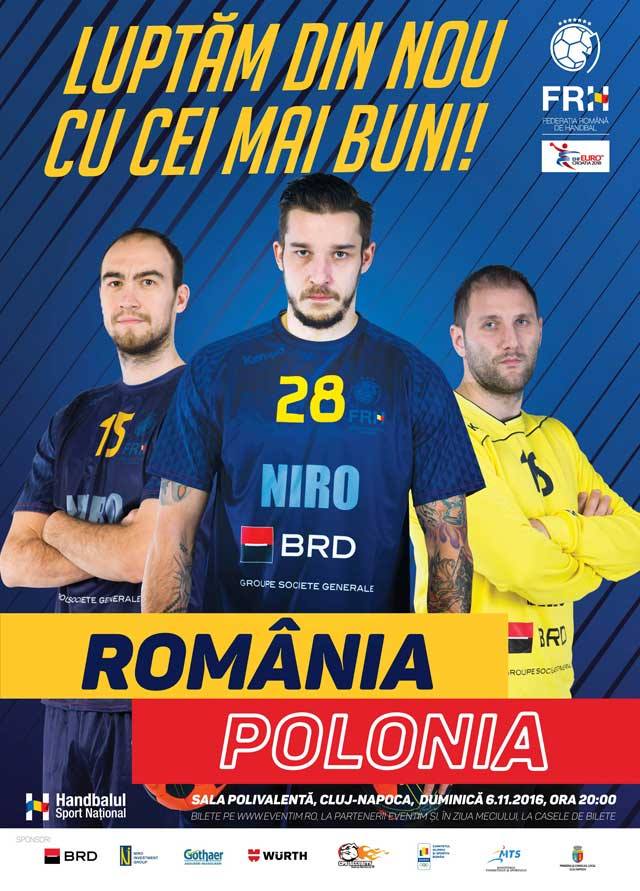 Handbal: România vs. Polonia @ Sala Polivalentă