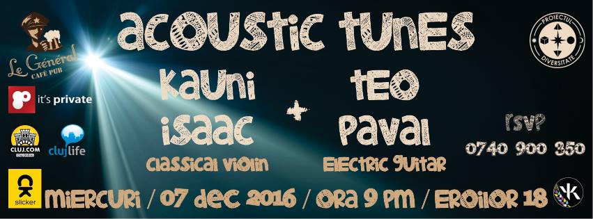 Acoustic Tunes: Isaac Kauni și Teo Pavăl @ Le General