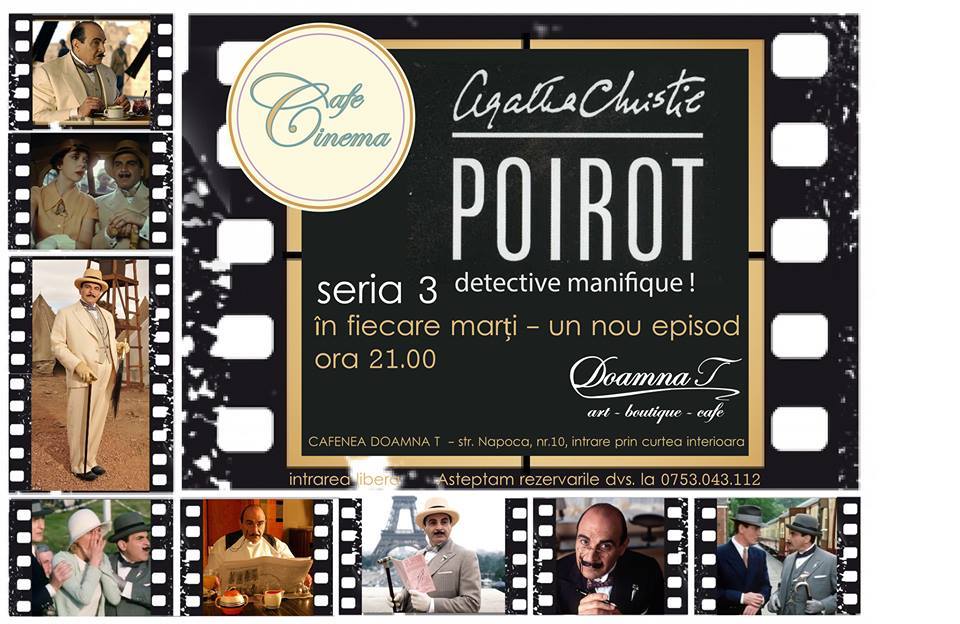 Cinema Cafe – Hercule Poirot @ Doamna T