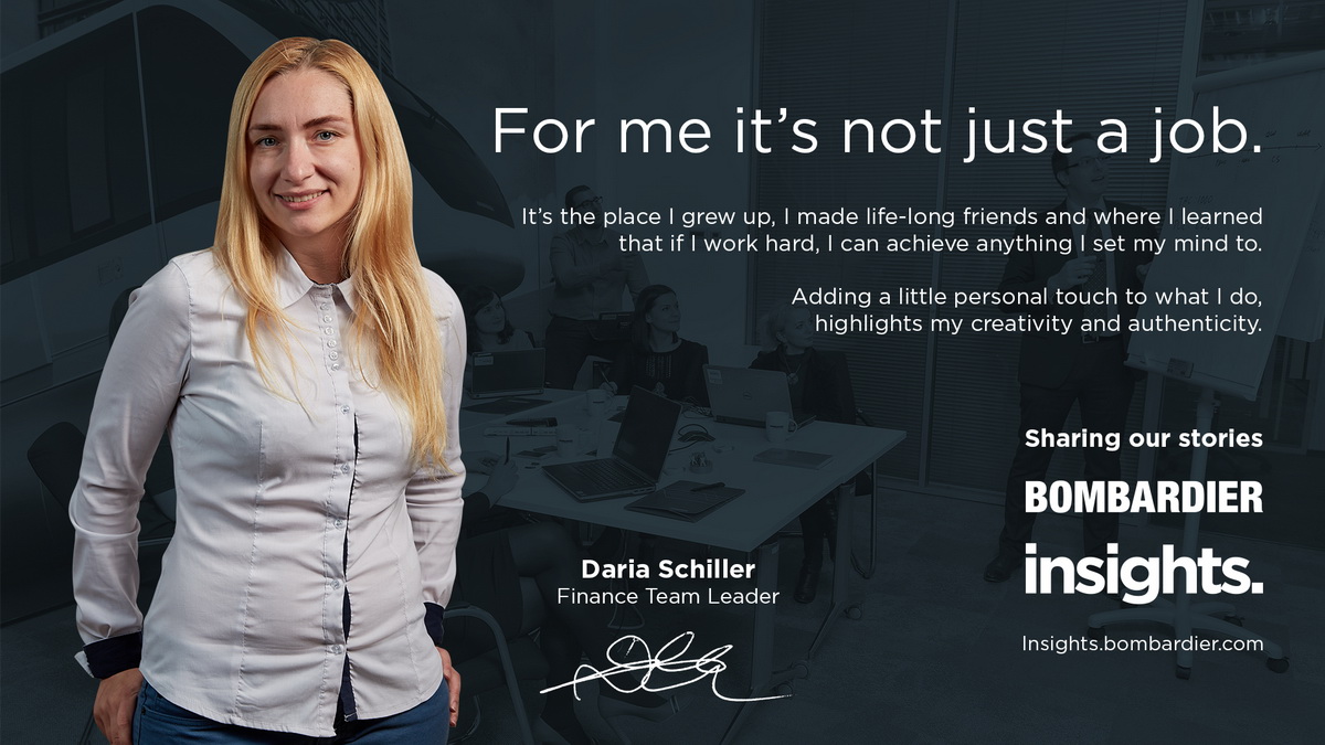 Daria Schiller | despre călătoria ei cu Bombardier