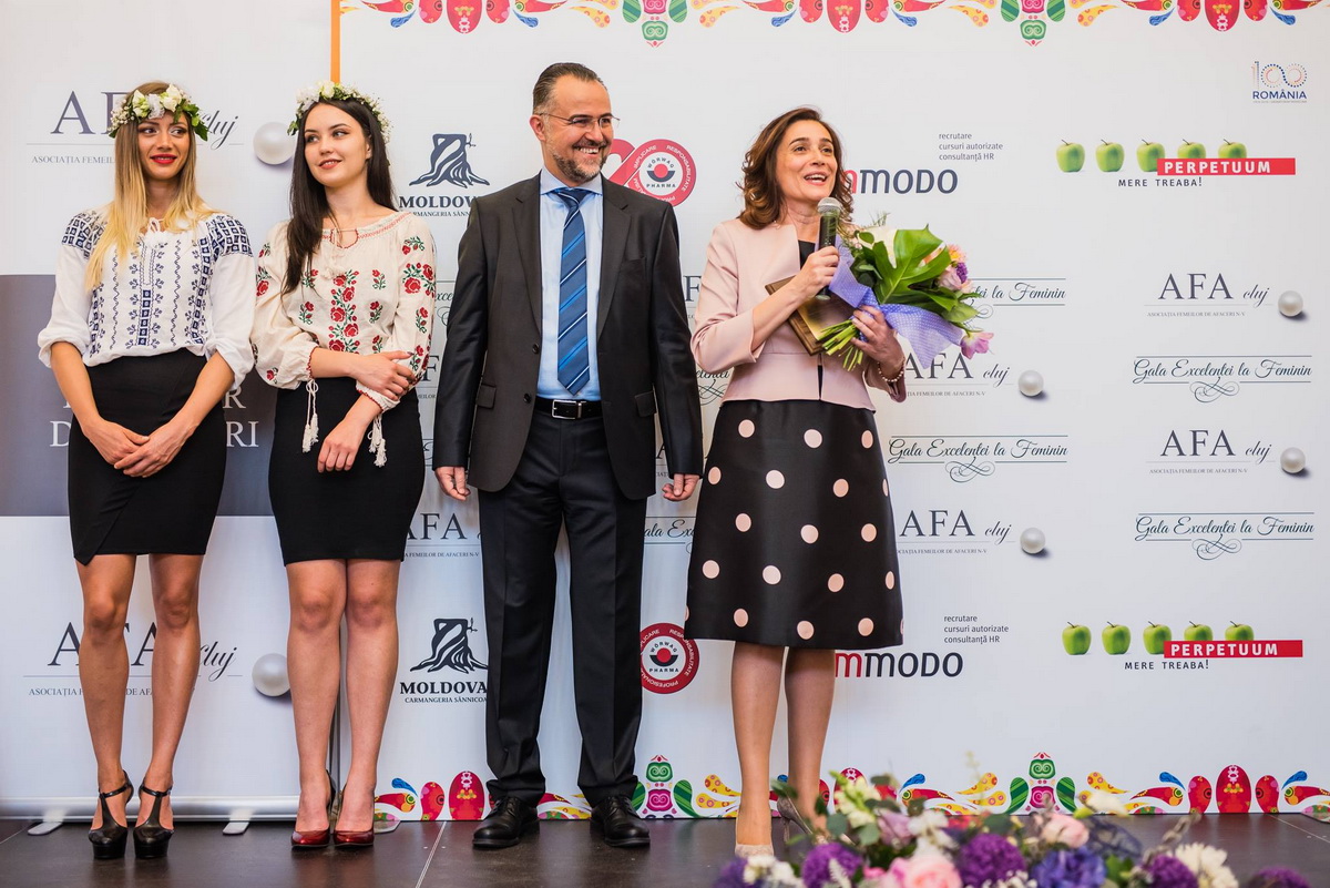 AFA Cluj a premiat 7 personalități clujene excepționale la “Gala Excelenței la Feminin 2018”