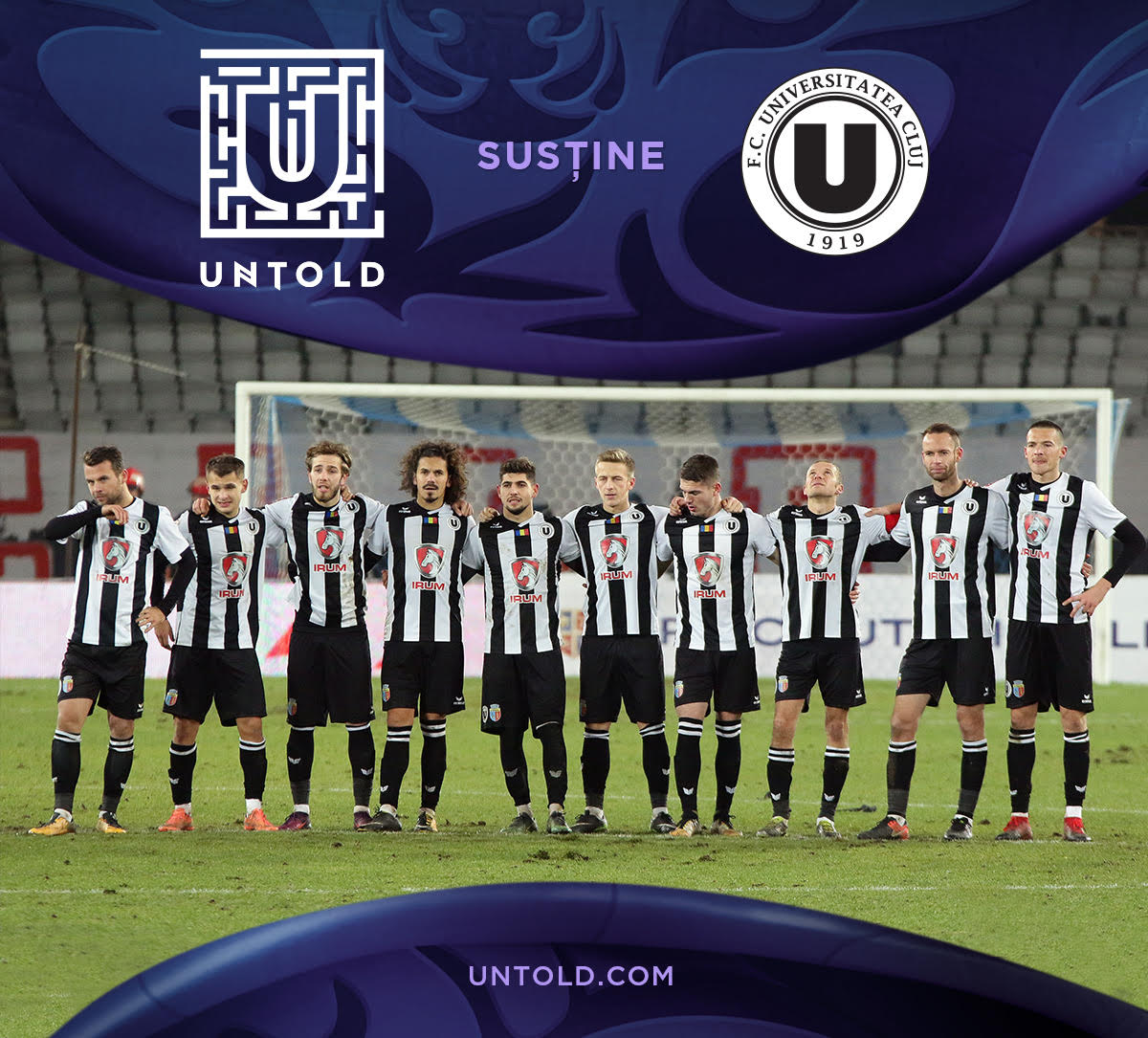 UNTOLD, sponsor oficial al echipei de fotbal FC Universitatea Cluj