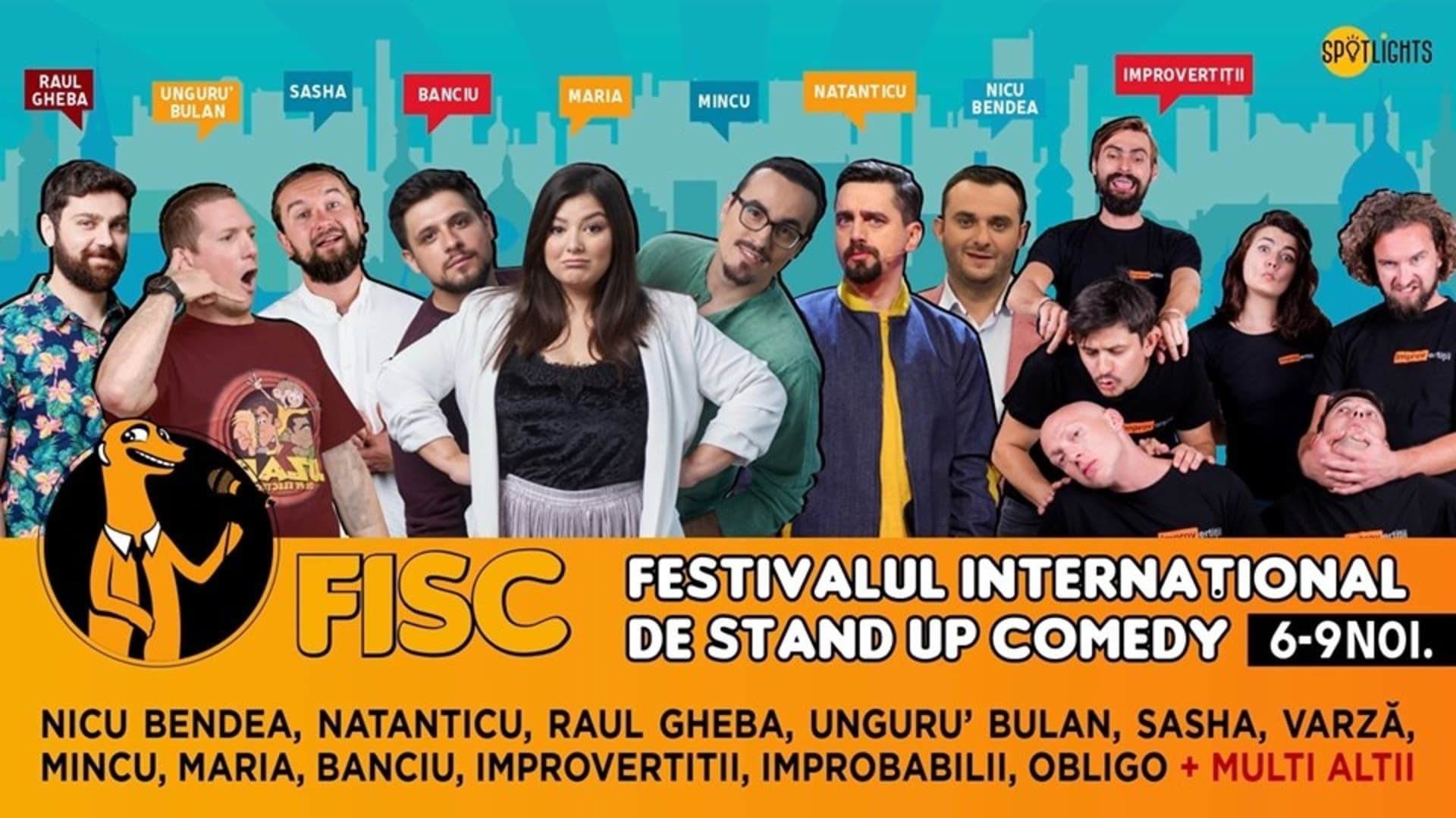 Pe 6 noiembrie începe Festivalul Internațional de Stand Up Comedy!