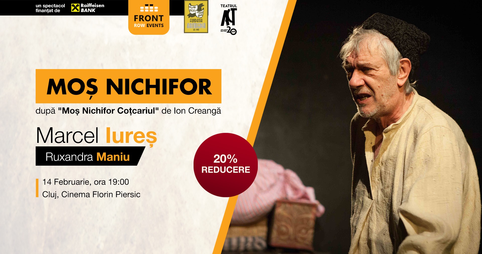 Spectacol de teatru: „Moș Nichifor” cu Marcel Iureș
