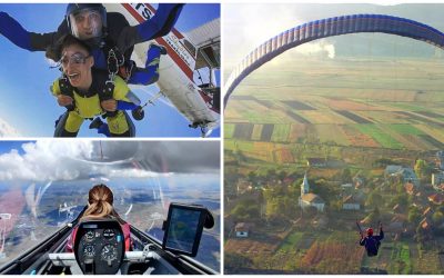 Unde poți zbura aproape de Cluj cu parapanta, motoparapanta sau elicopterul
