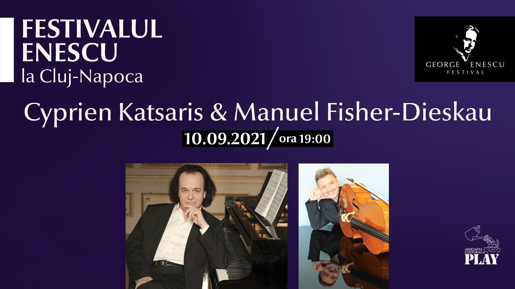 Recital Cyprien Katsaris & Manuel Fisher-Dieskau ✦ Festivalul Enescu la Cluj-Napoca