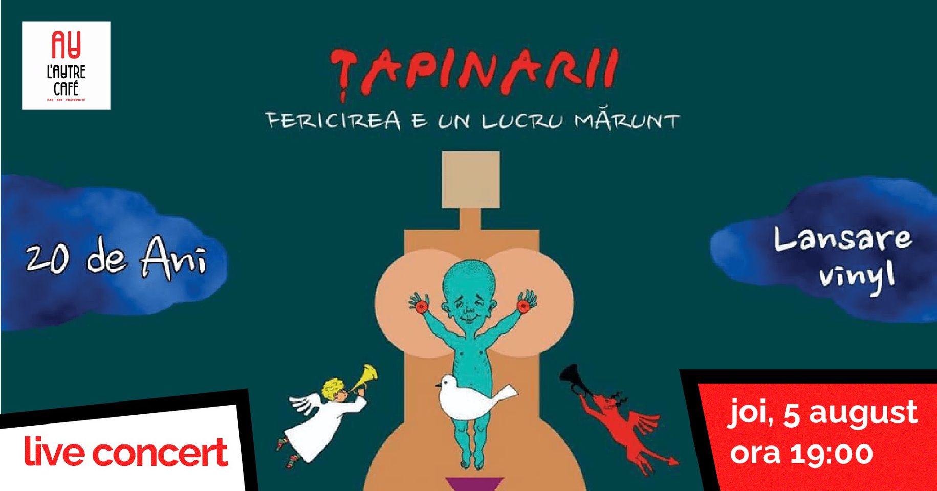 Tapinarii in Cluj 20 de ani lansare vinyl