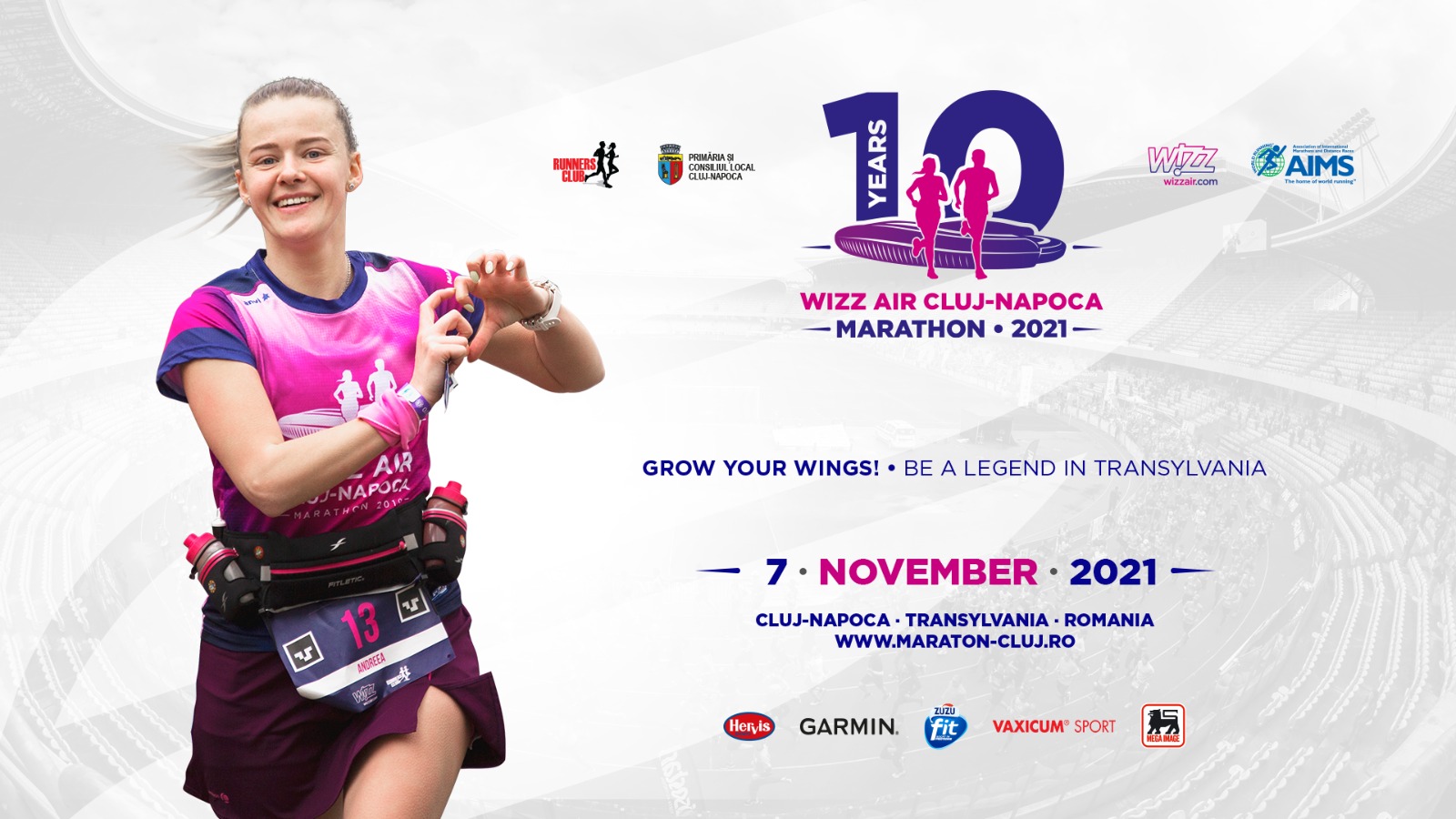 Premii de 60.000 de lei la ediția aniversară a  WIZZ AIR Cluj-Napoca Marathon