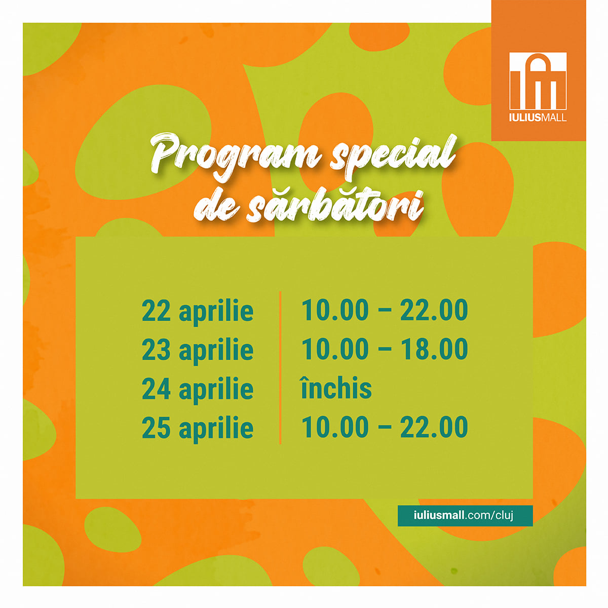 Programul special de sărbători al magazinelor și restaurantelor din Iulius Mall Cluj