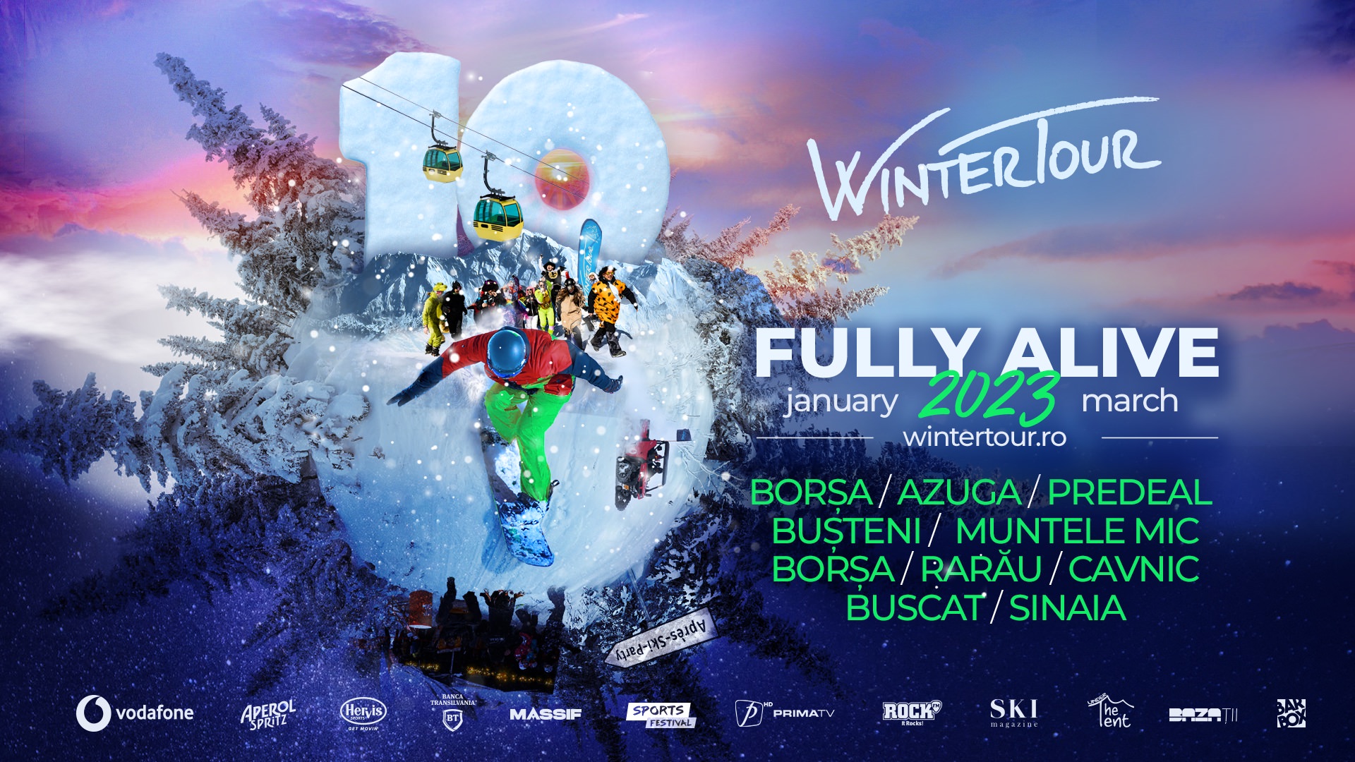 Winter Tour face atmosferă pentru al 10-lea an consecutiv  pe pârtiile din România