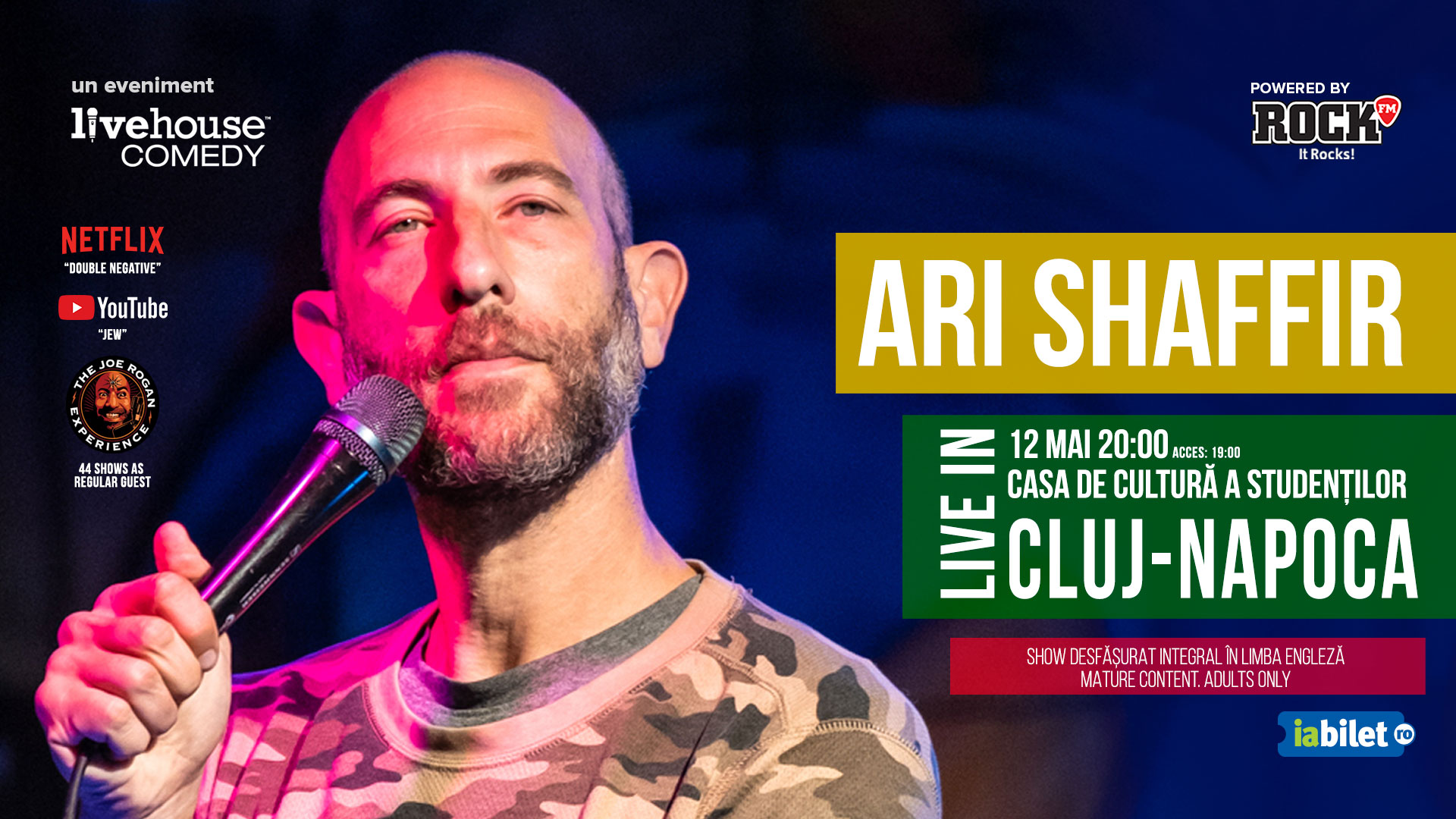 Ari Shaffir – Live in Cluj-Napoca
