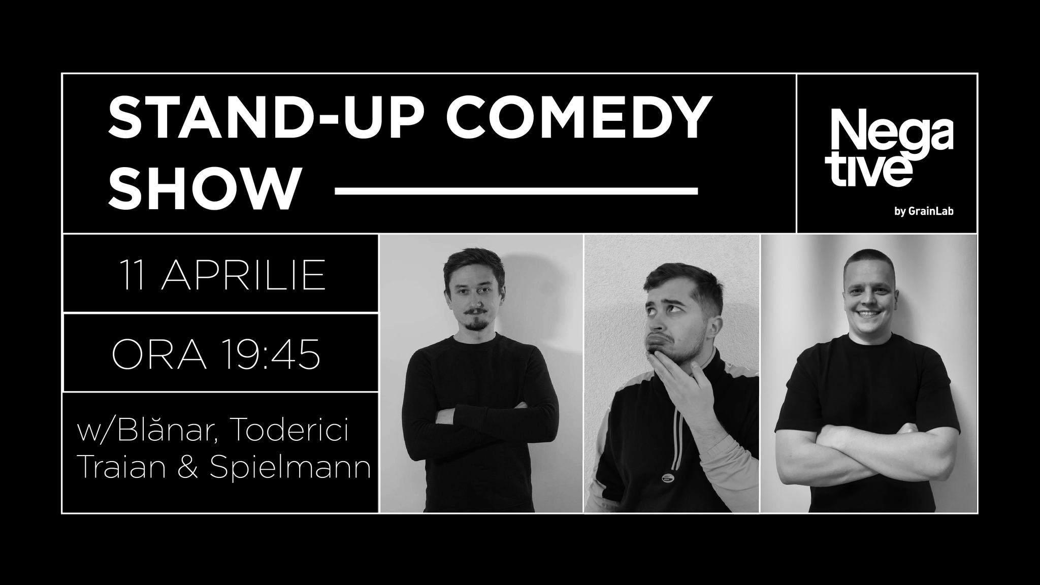 Stand-up Comedy Show w/ Blănar, Toderici, Traian și Spielmann