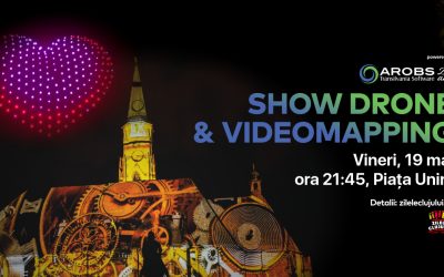 Show drone și proiecție videomapping @ Zilele Clujului