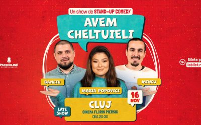 Stand-up comedy cu Maria, Mincu și Banciu – “Avem cheltuieli”