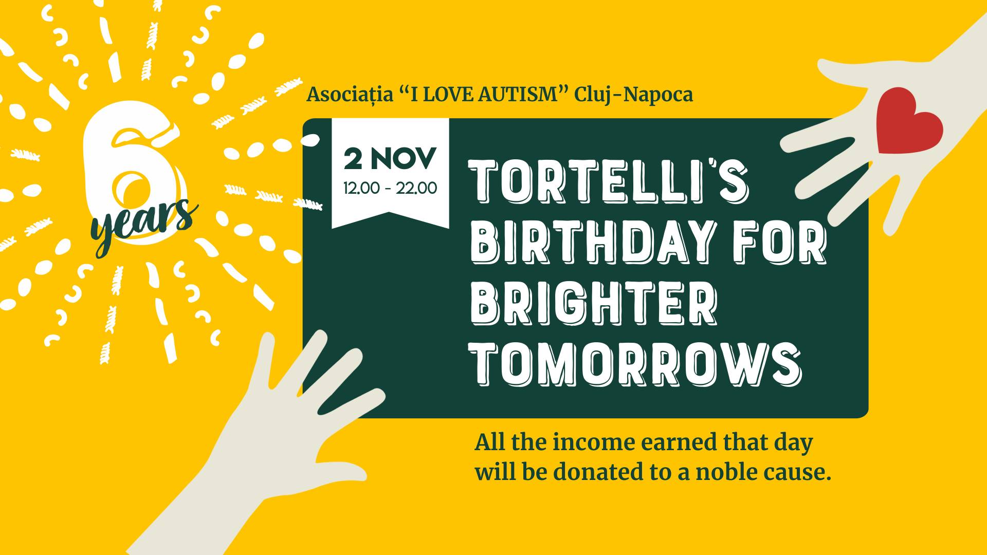 Tortelli's Birthday for Brighter Tomorrows