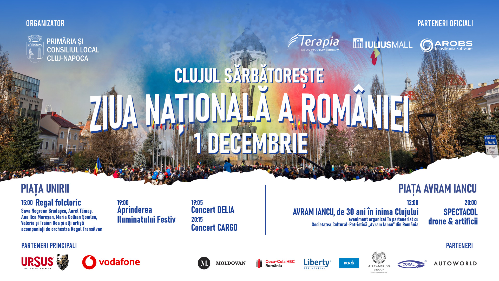 Clujul Sărbătorește Ziua Națională a României - 1 Decembrie 2023