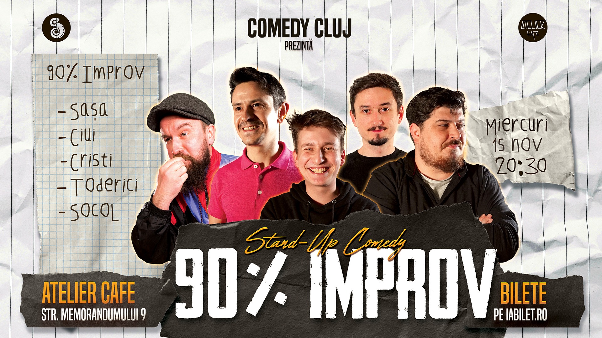 Stand-Up Comedy 90% IMPROV by Comedy Cluj