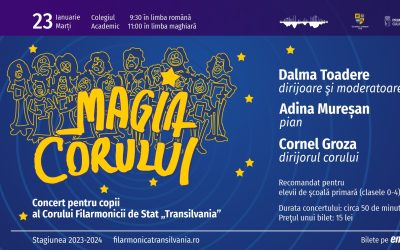 Magia corului: concert pentru copii al Corului Filarmonicii de Stat Transilvania
